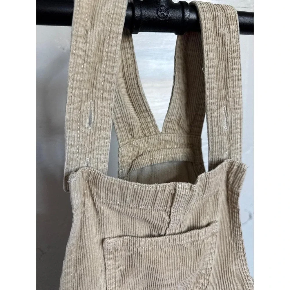 The Childrens Place Girls Tan Corduroy Overall Jumper Dress Size 10 Khaki Skirt